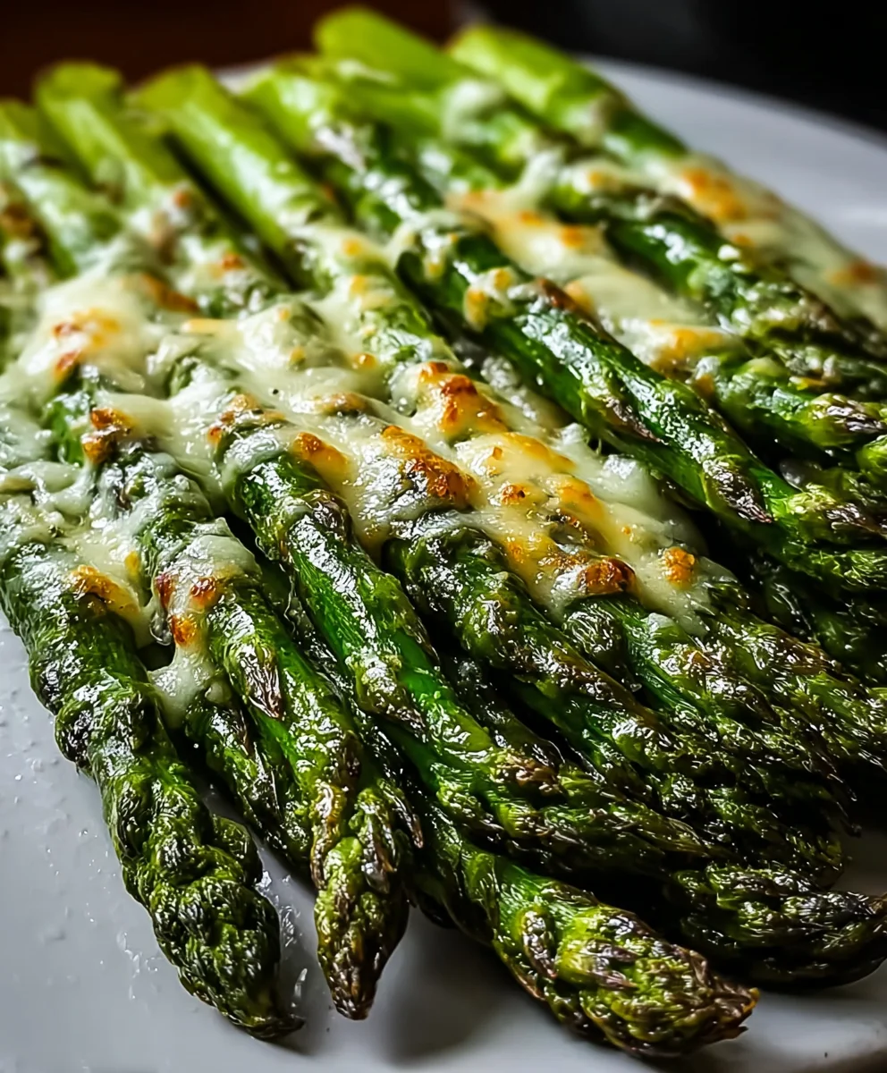 Cheesy Garlic Roasted Asparagus - Easy Side Dish