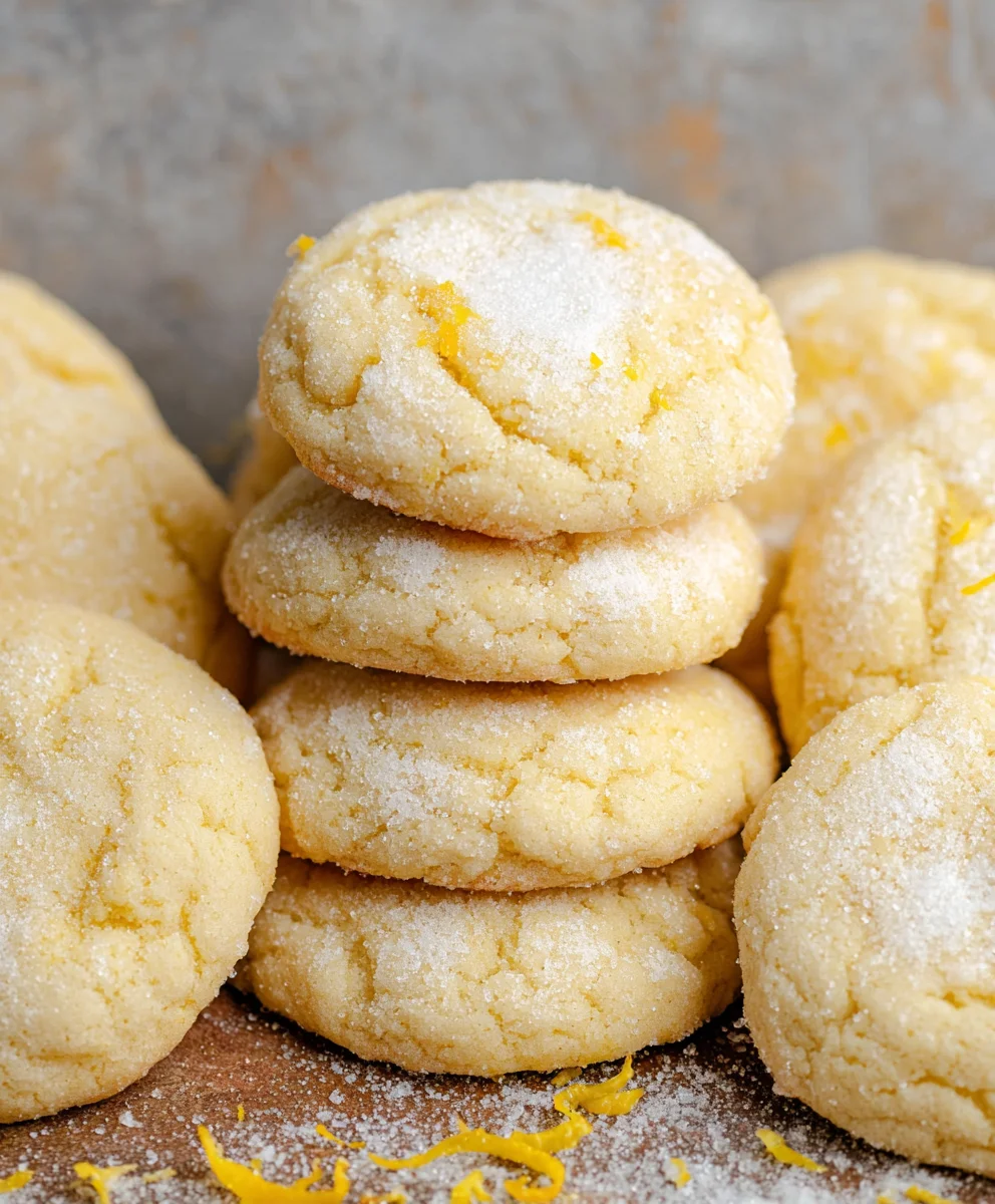 Soft Chewy Lemon Cookies-Easy Recipe