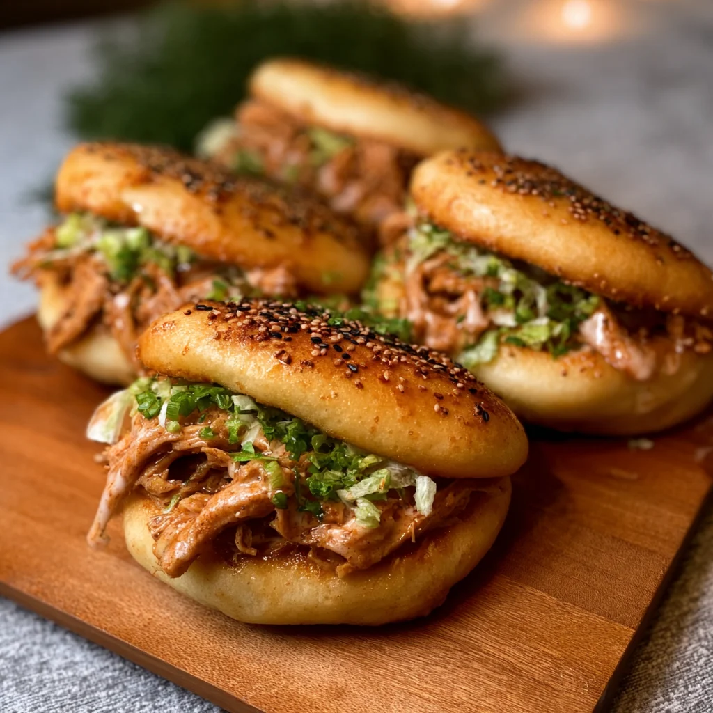 Cheesy Dynamite Chicken Buns-Spicy Creamy Delight