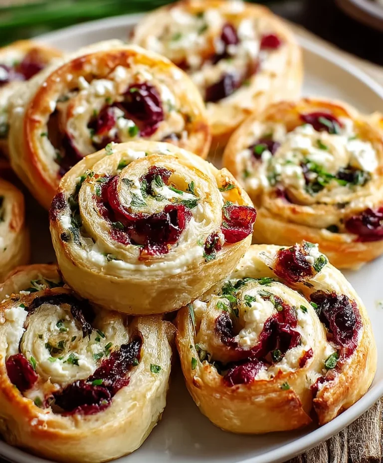 Tasty Cranberry Feta Pinwheels – Easy Holiday Appetizer