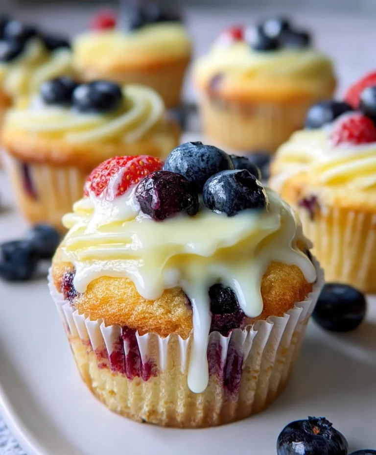 Lemon Berry Cupcakes – Bright Summer Treat