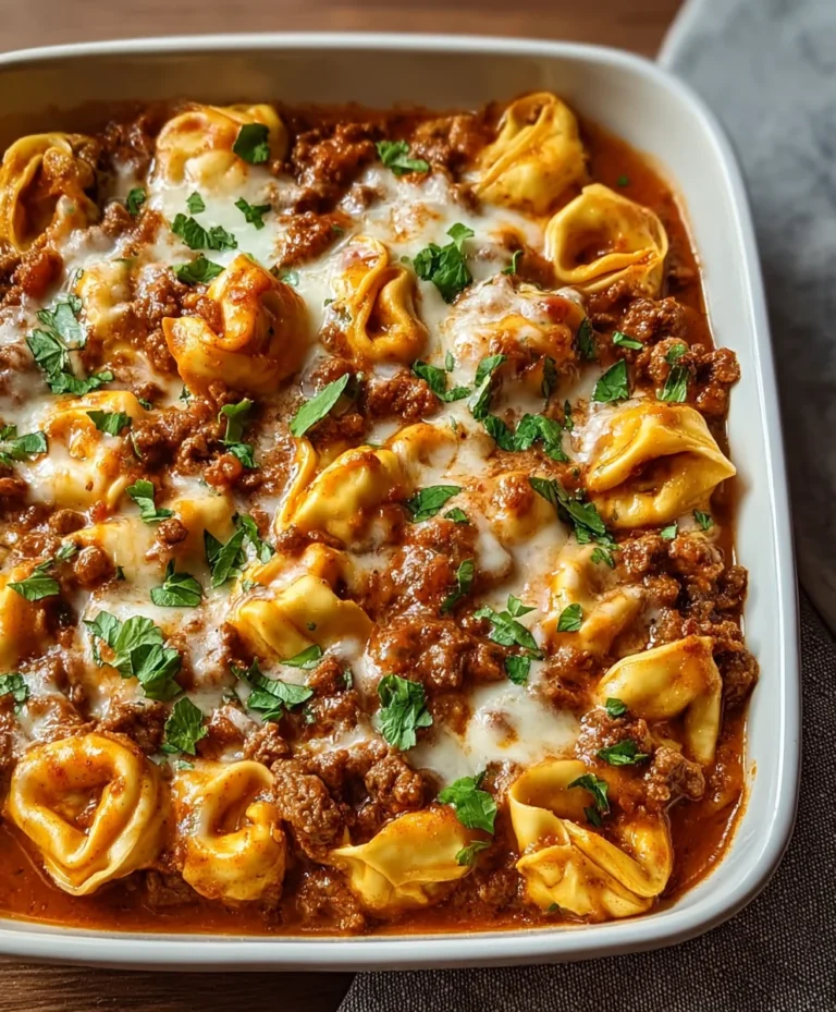 Cheesy Beef Enchilada Tortellini- Easy Dinner Recipe