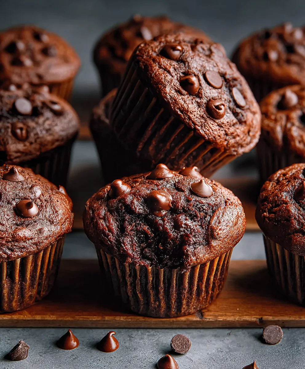 Double Chocolate Chip Muffins - Best Ever Recipe