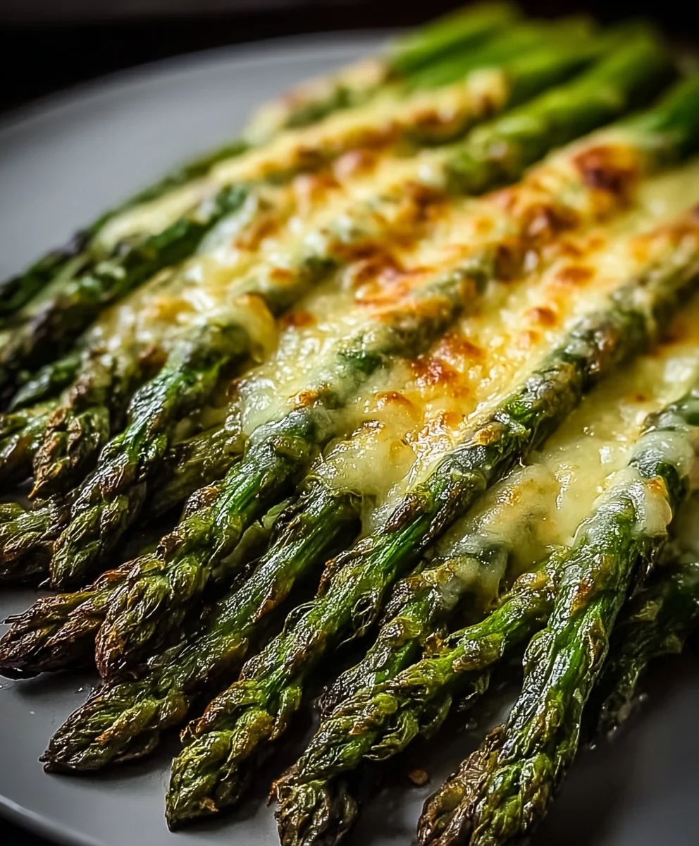Cheesy Garlic Roasted Asparagus - Easy Side Dish