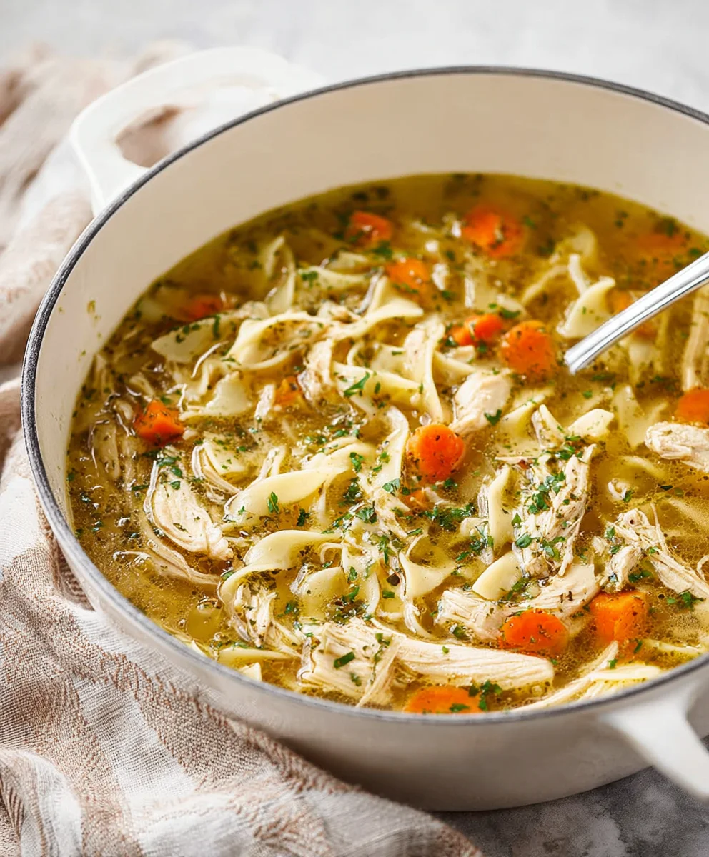Easy Homemade Chicken Noodle Soup Recipe