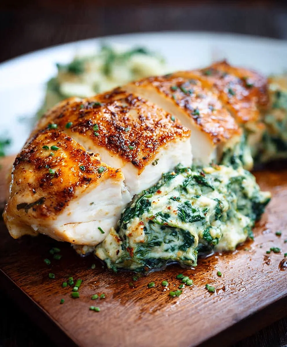 Spinach Stuffed Chicken Breasts - Easy & Delicious Recipe