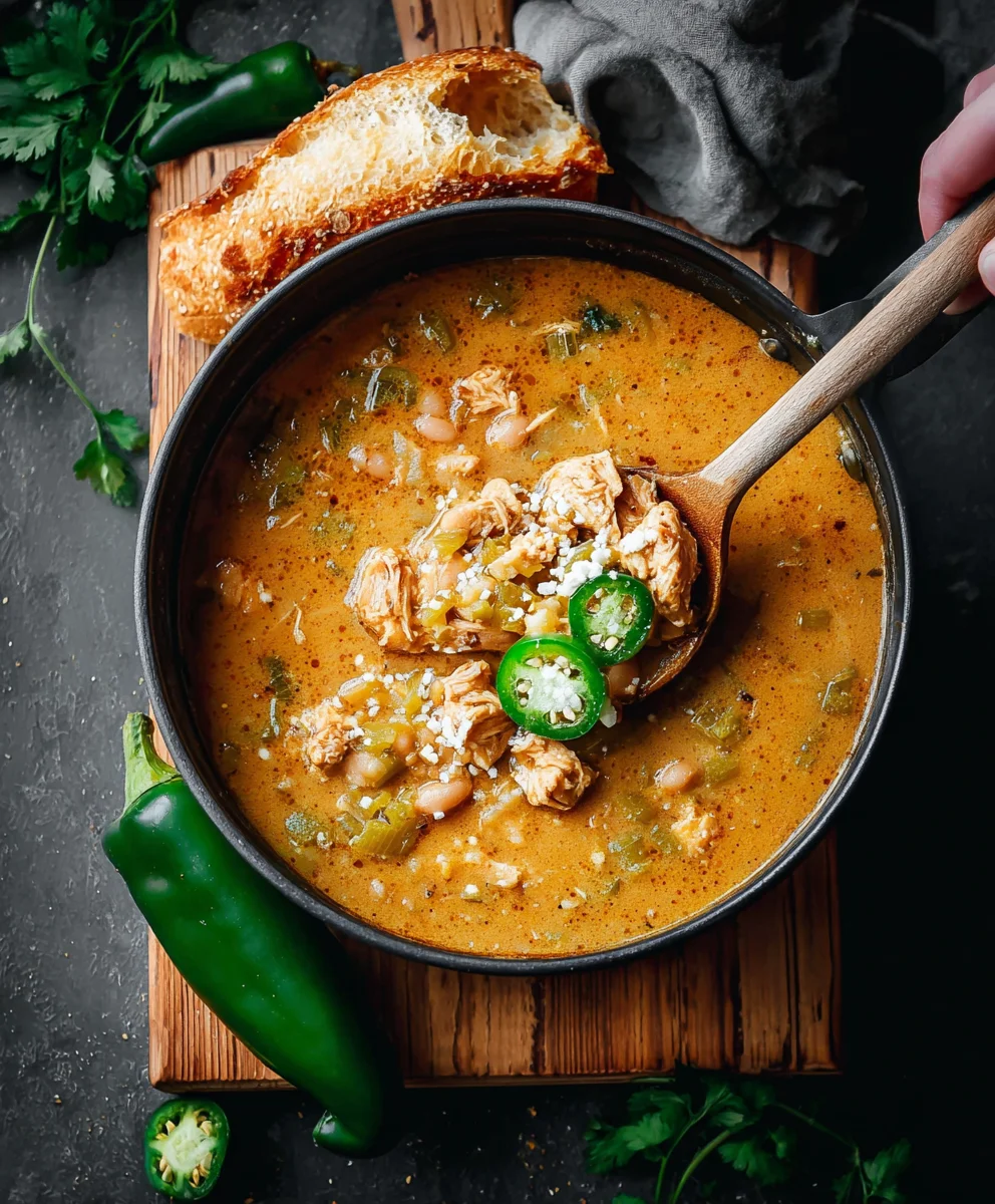 Spicy Cajun White Chicken Chili Recipe-Hearty & Flavorful