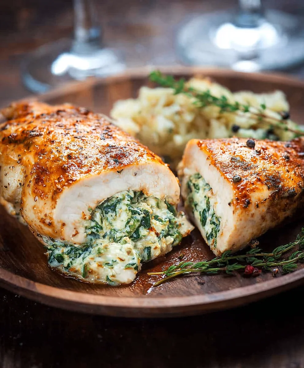 Spinach Stuffed Chicken Breasts - Easy & Delicious Recipe