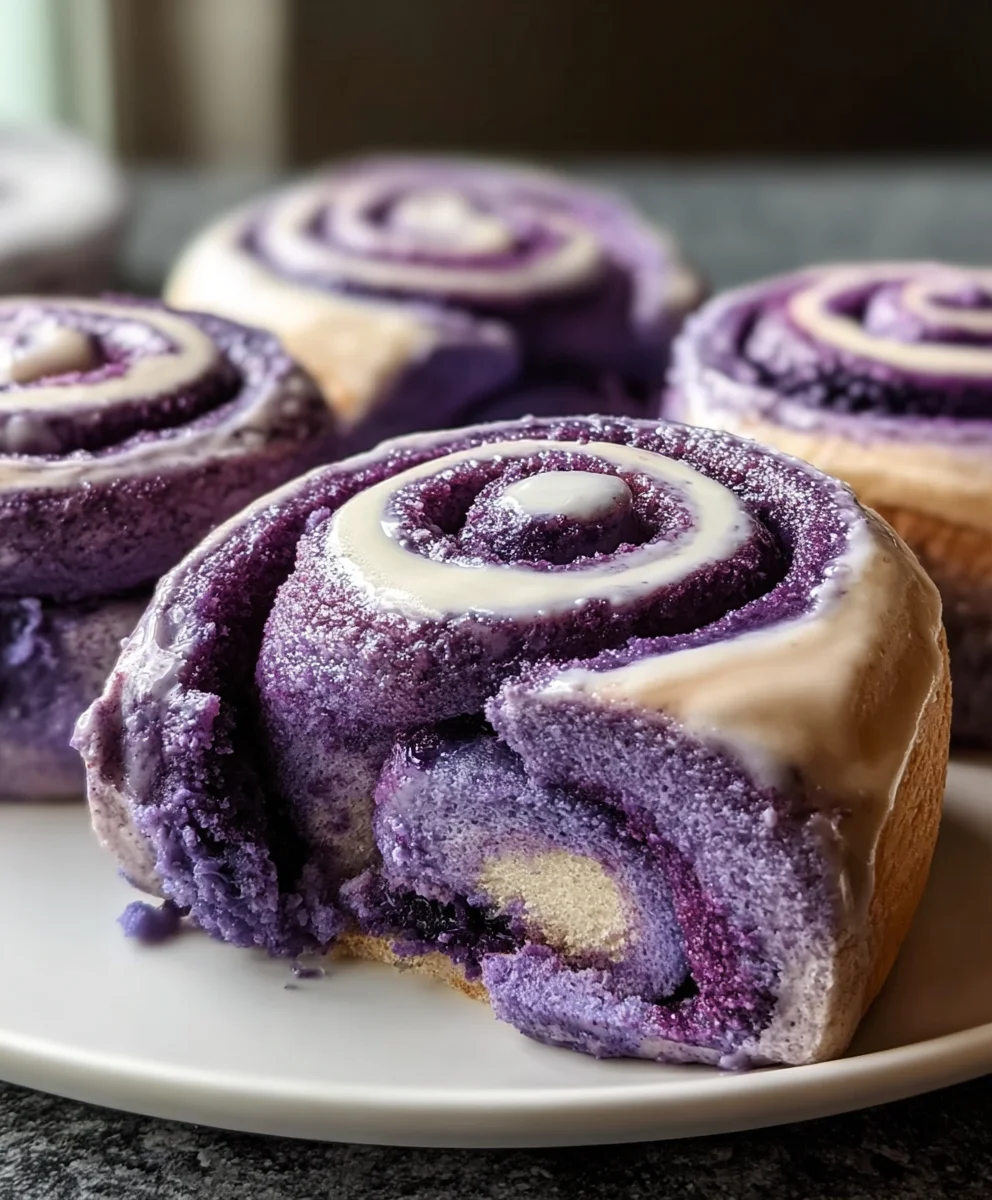 Ube Cinnamon Rolls - Delicious Filipino Sweet Treat