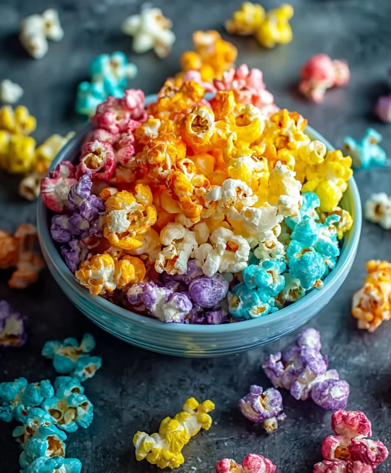 Colorful Candied Popcorn Recipe-Easy & Sweet Treat