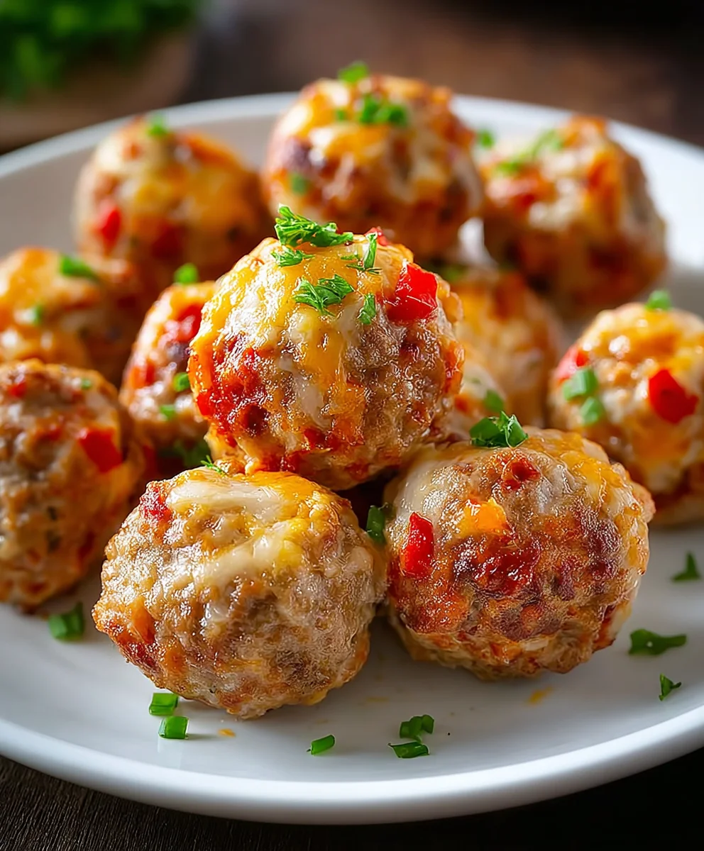 Beef Sausage Cheese Rotel Balls-Easy Appetizer