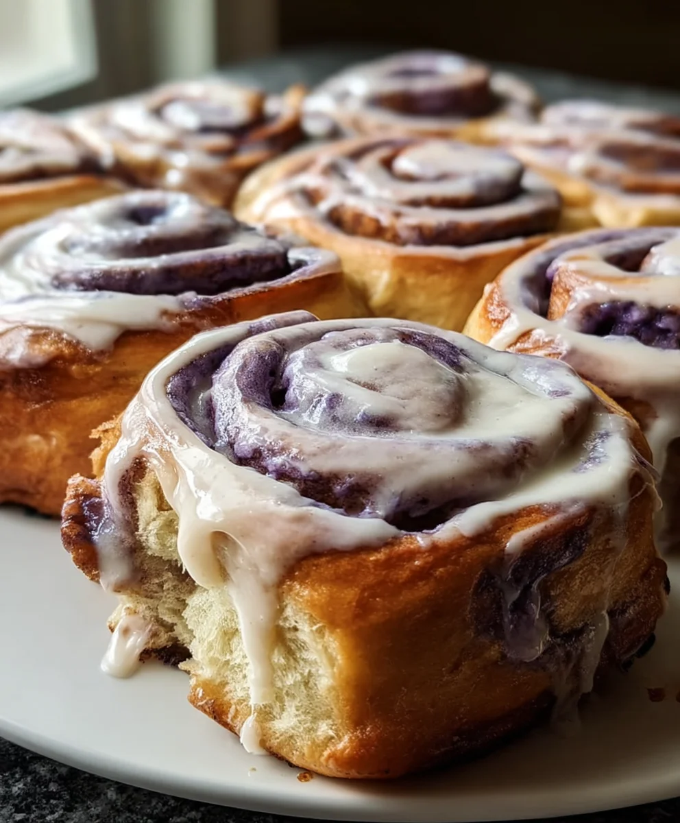 Ube Cinnamon Rolls - Delicious Filipino Sweet Treat