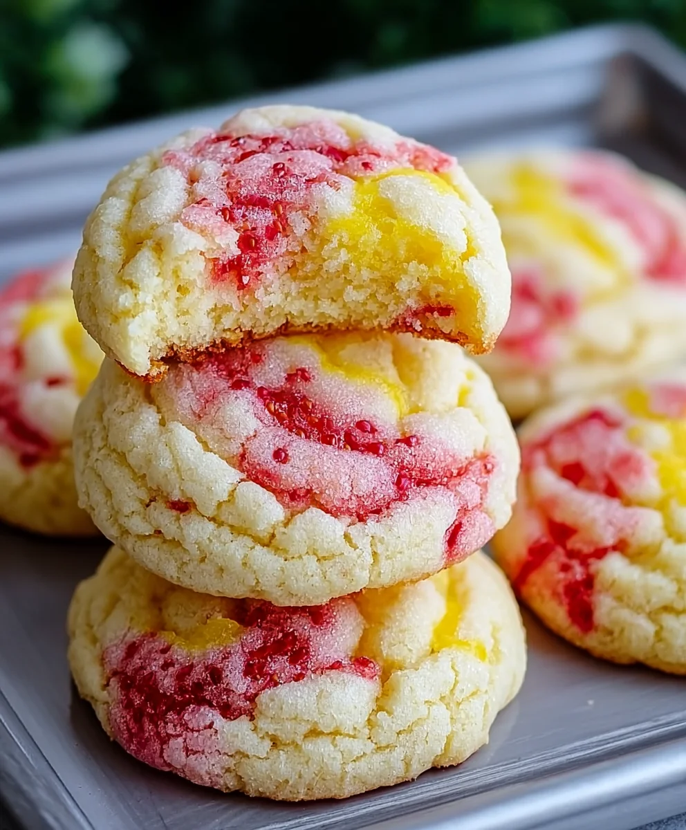 Strawberry Lemon Poundcake Cookies-Sweet Treat