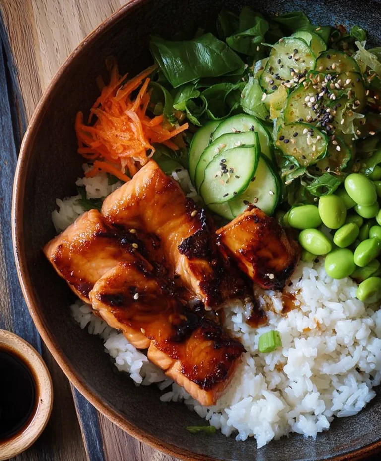 Gluten-Free Teriyaki Salmon Sushi Bowl Recipe