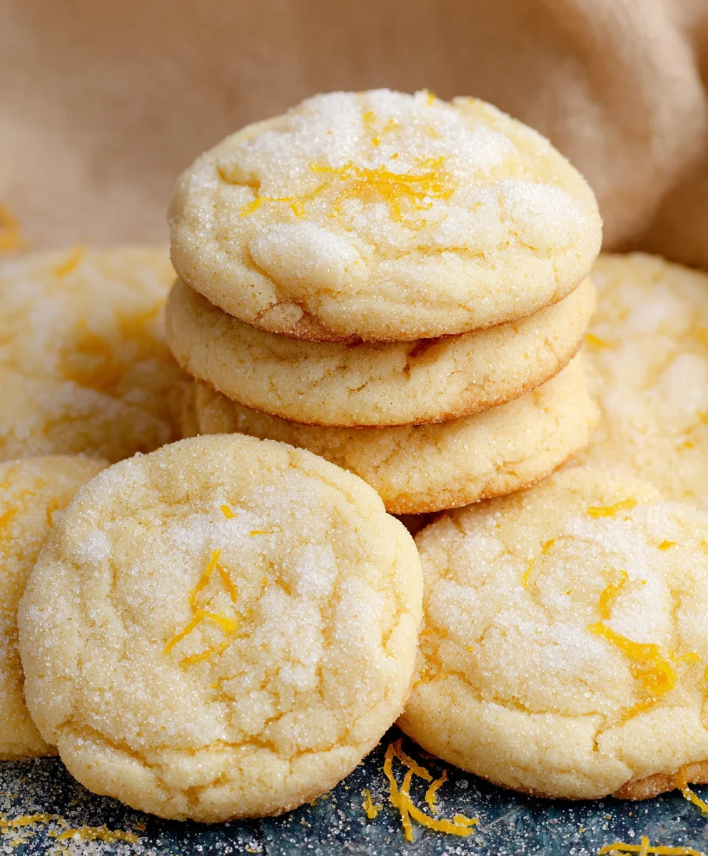 Soft Chewy Lemon Cookies-Easy Recipe