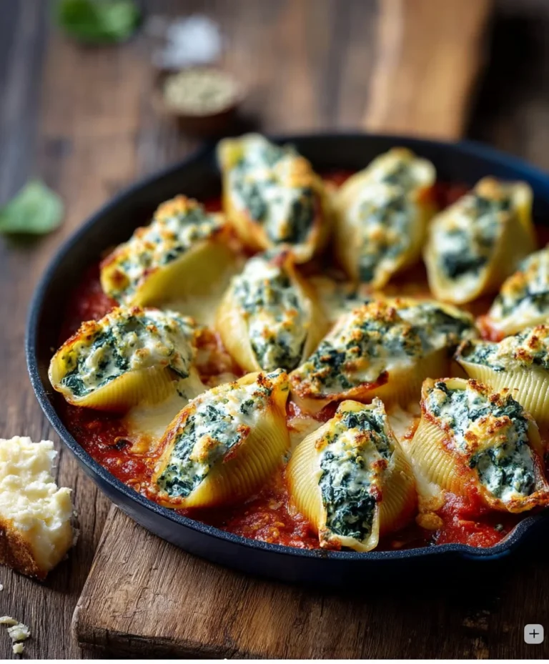 Spinach Ricotta Stuffed Shells – Easy & Delicious