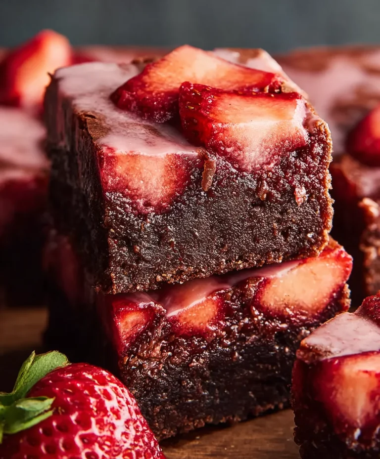 Delicious Strawberry Brownies – A Fruity Treat