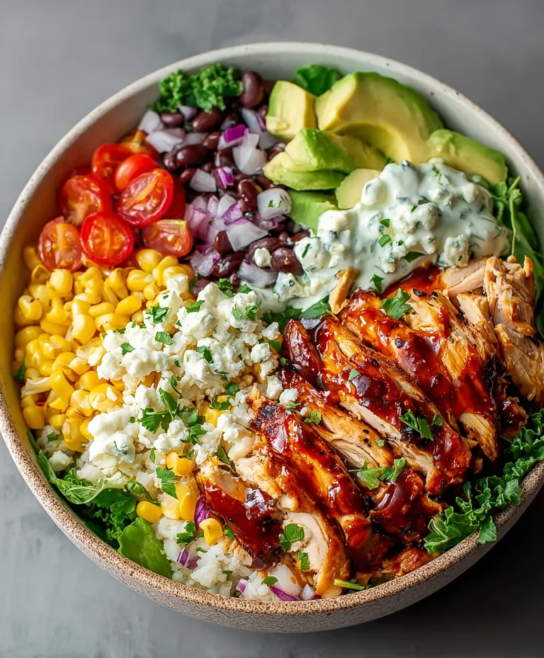 BBQ Chicken Cottage Cheese Bowl – Healthy & Easy