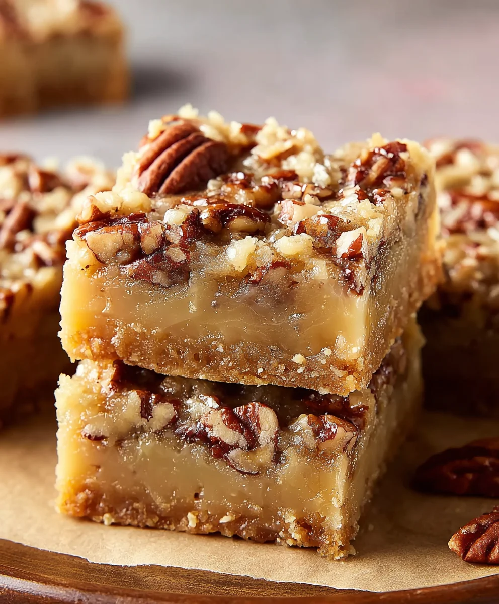 Carolina Pecan Bars - Easy Sweet Dessert Recipe