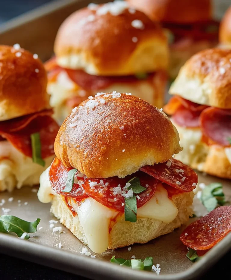 Beef Beef Pepperoni Pizza Sliders- Easy Game Day Bites
