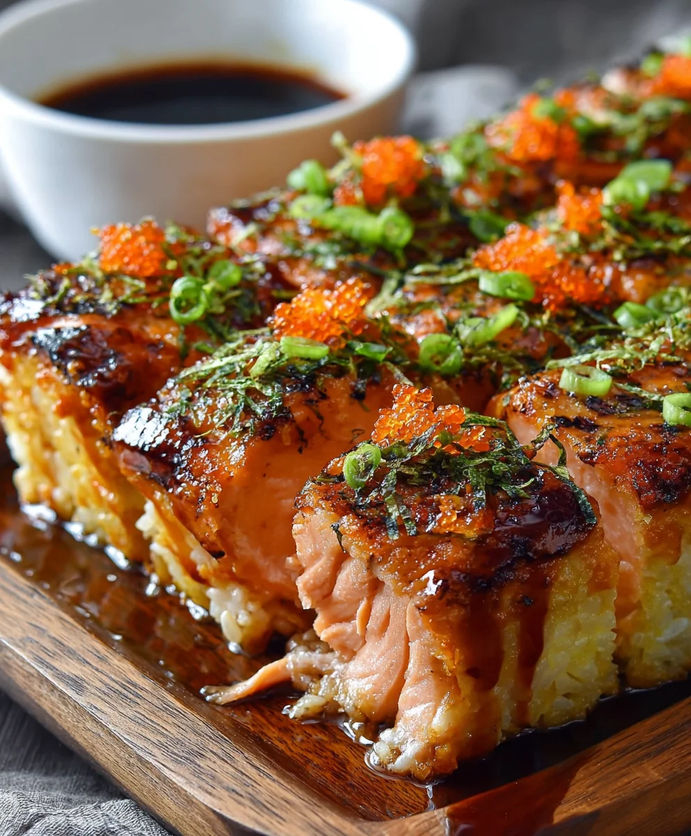 Spicy Salmon Sushi Bake - Easy Weeknight Meal