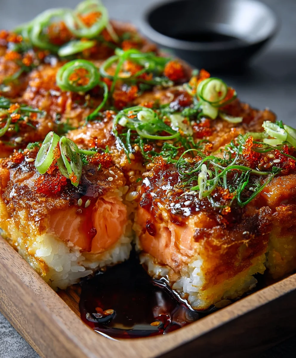 Spicy Salmon Sushi Bake - Easy Weeknight Meal