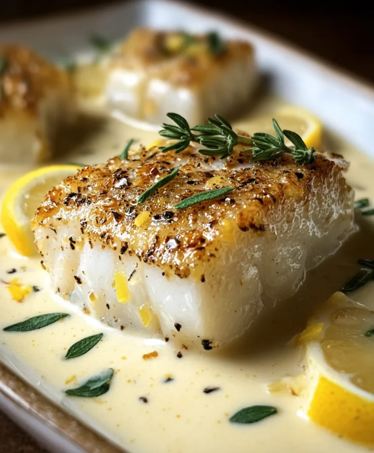 Baked Cod Coconut Lemon Cream – Easy Weeknight Meal