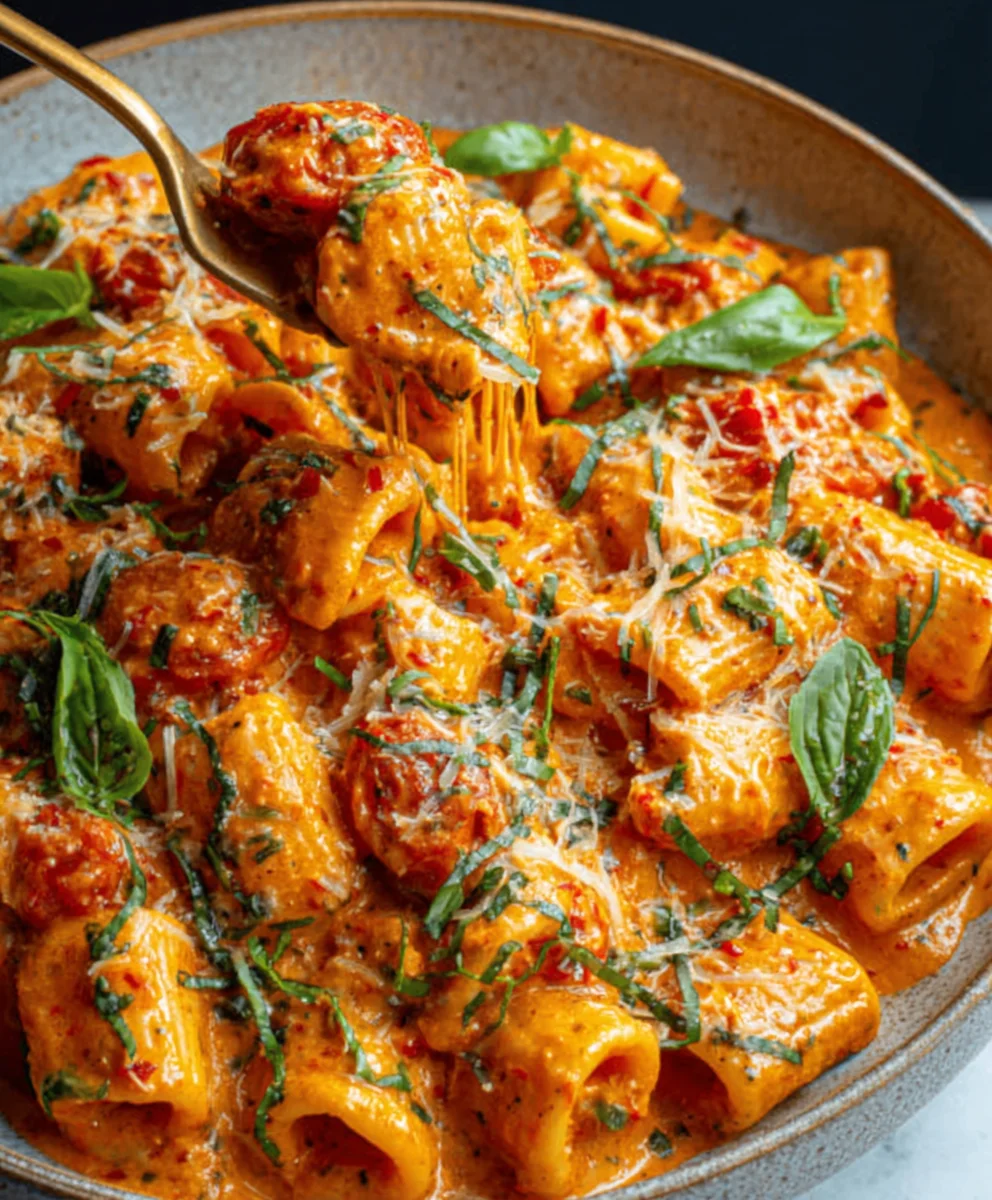 Creamy Tomato Garlic Pasta - Easy Dinner Recipe
