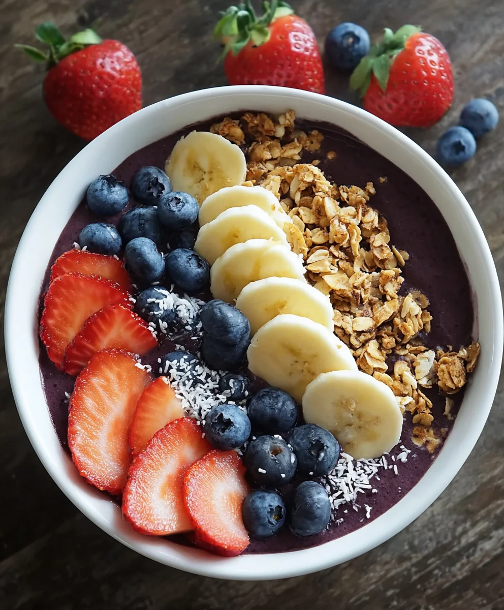 Fresh Acai Breakfast Bowl- Easy Healthy Start