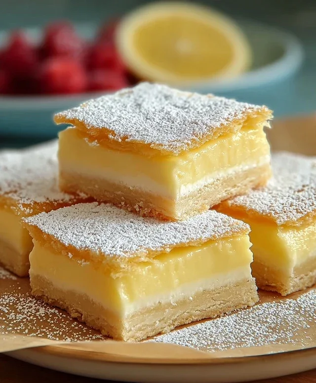 Vanilla Custard Cream Squares
