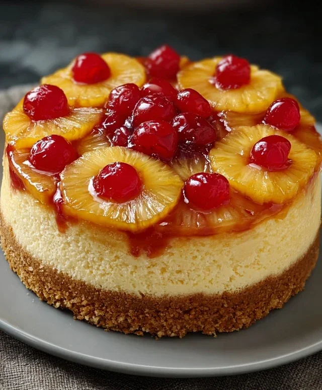 Pineapple Upside-Down Cheesecake Recipe