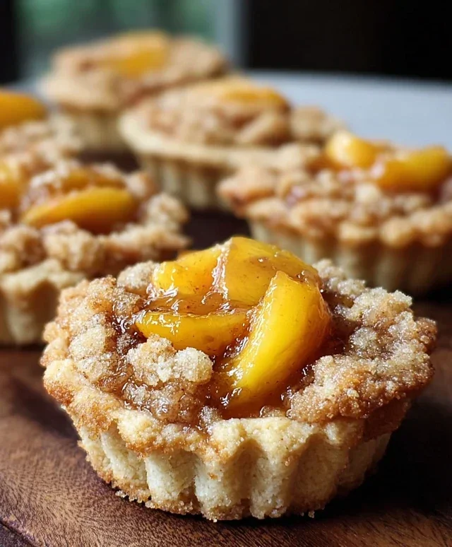 Peach Cobbler Cookie Cups