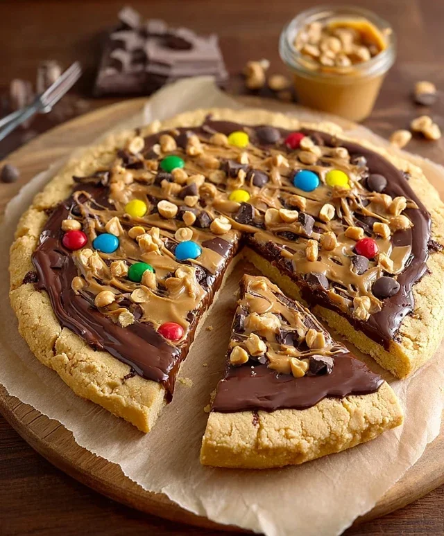 Chocolate Peanut Butter Pizza
