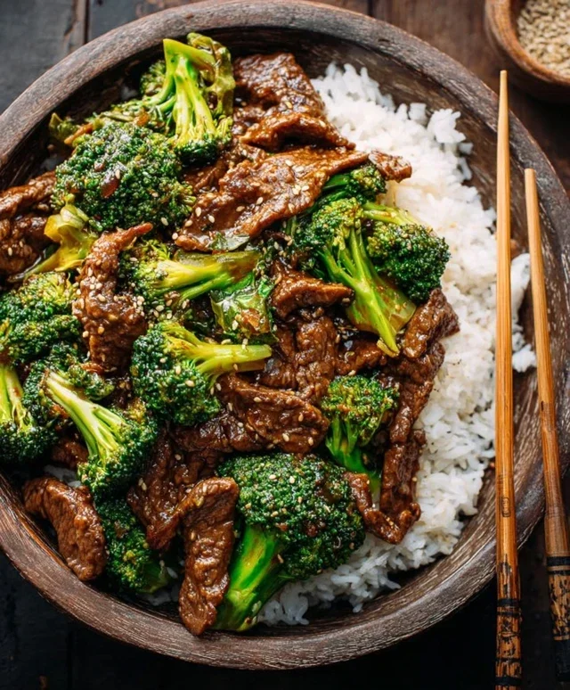 Chinese Beef and Broccoli (牛肉炒西兰花)