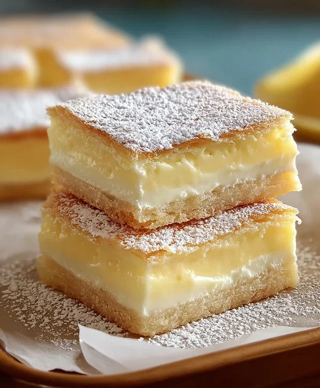 Vanilla Custard Cream Squares