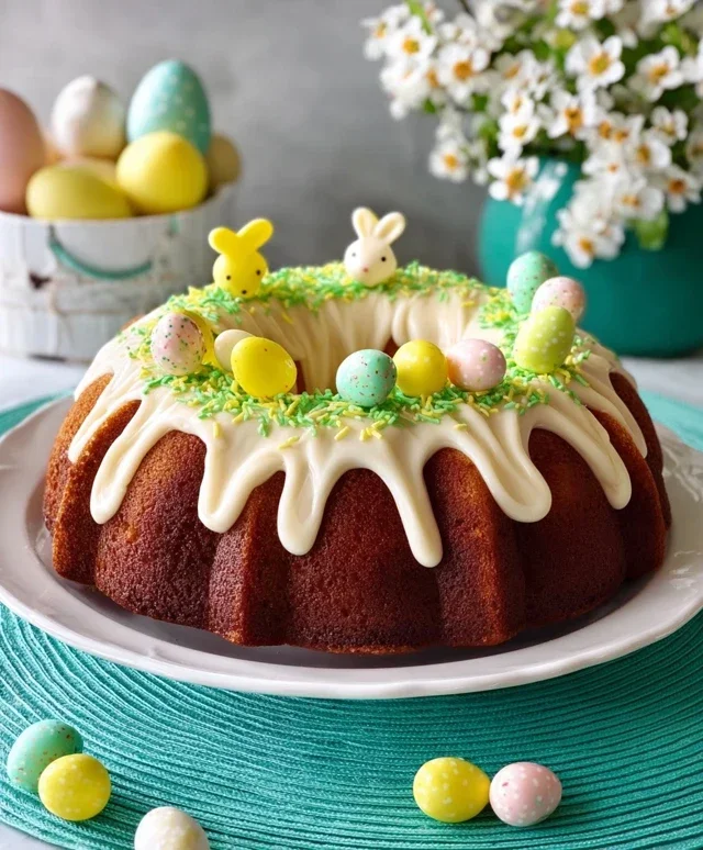 Easter Basket Bundt Cake Recipe (Easy Spring Dessert!)
