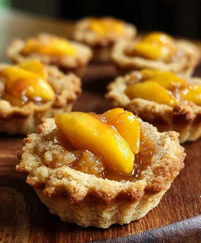 Peach Cobbler Cookie Cups