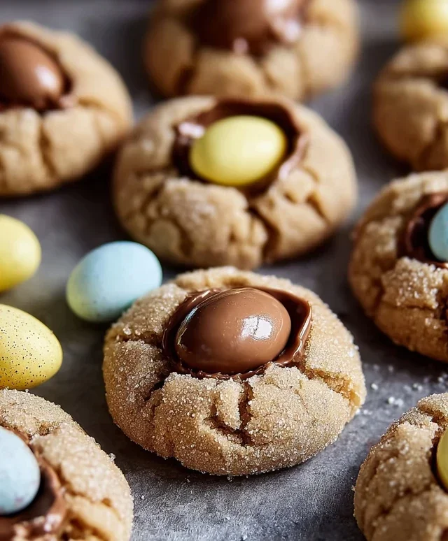 Brown Butter Cadbury Egg Cookies