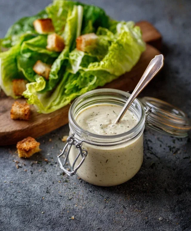 Caesar Salad Dressing (Classic, Creamy & 5 Minutes) 🥗