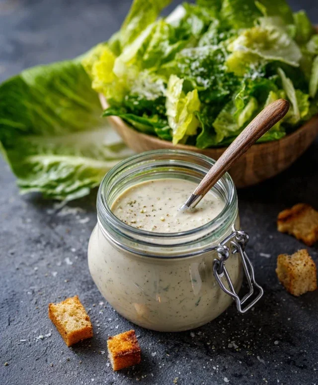 Caesar Salad Dressing (Classic, Creamy & 5 Minutes) 🥗