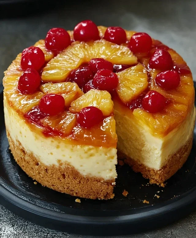 Pineapple Upside-Down Cheesecake Recipe