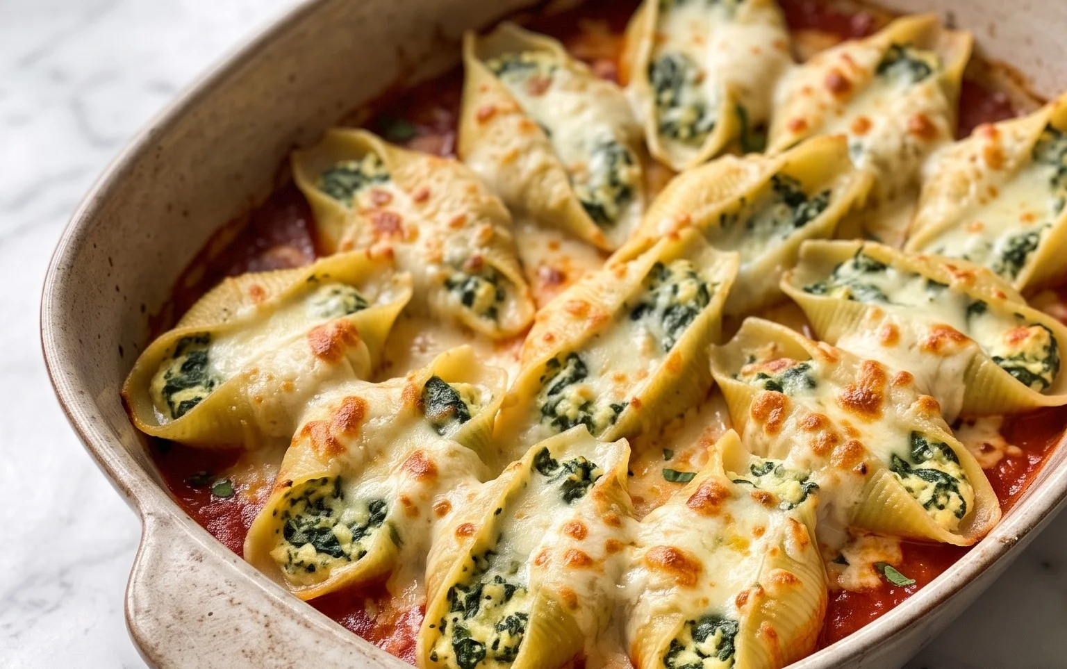 Spinach and Ricotta Stuffed Shells Recipe